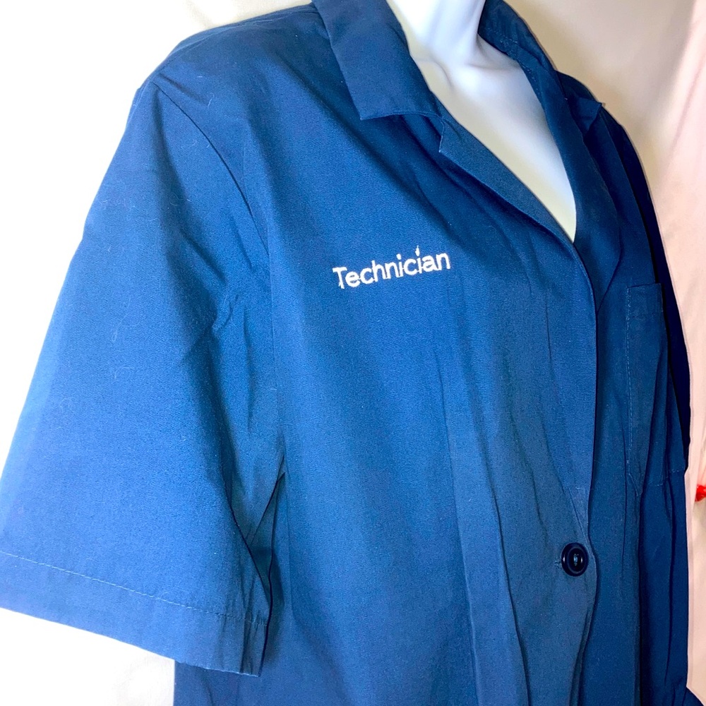 Technician Fashion Seal Healthcare Blue Technician Jacket Sz Large Short Sleeve